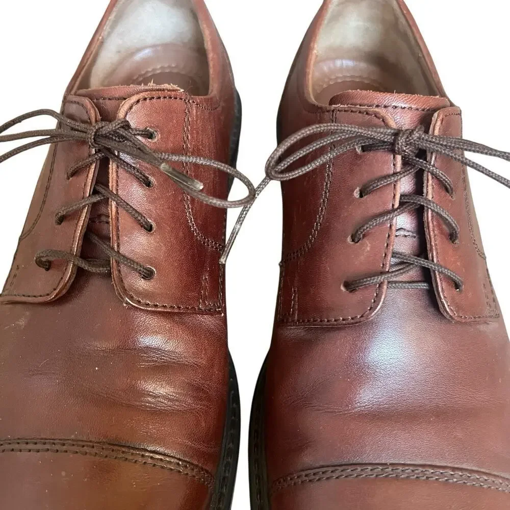 Johnston and Murphy Brown Cap Toe Oxford Shoes Size 9M